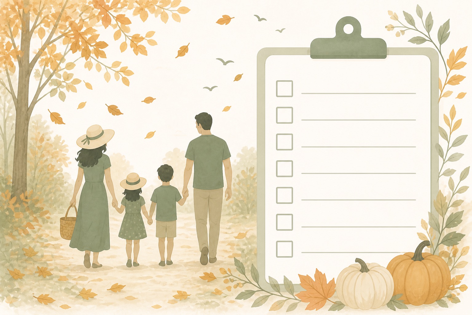 Fall Family Activities Checklist